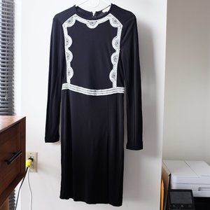 Beautiful Tory Burch Black Beaded Dress